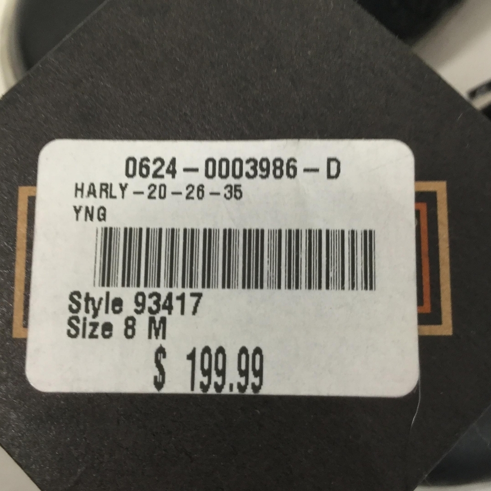 HARLEY DAVIDSON Men's Dixon Moto Black Sneaker Riding Motorcycle Boots - Picture 4 of 11